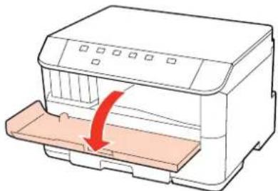 EPSON WorkForce Pro WP-4095 - Removing jammed paper from the front cover and the output tray - 1