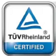 TÜVRheinland® CERTIFIED
