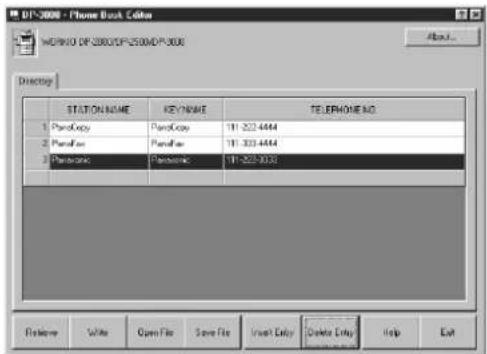 01-3008 - Phone Busk Color WORKD OF 2000/0F-2500M-P-3008 About... Directory STATION NAME KEY NAME TELEPHONE NO 1 PascalView PascalView 111-322-4444 2 PascalView PascalView 111-323-4444 3 PascalView PascalView 111-323-0033 Follow Write Open File Save File Insert Entry Delete Entry Help List