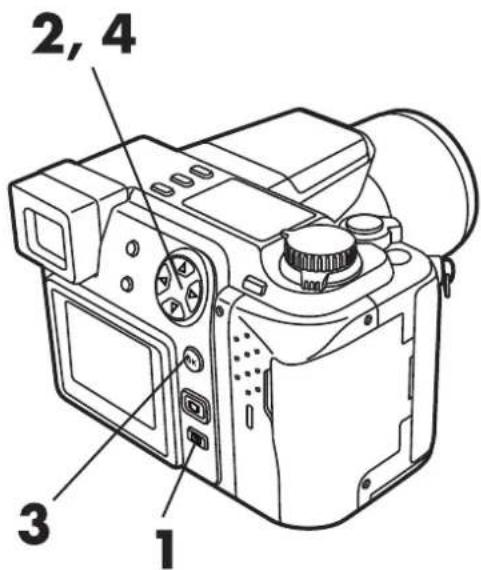 OLYMPUS Camedia C-2100 Ultra Zoom - How to use the Mode Setting Menu Screen - 1