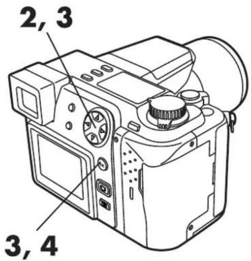 OLYMPUS Camedia C-2100 Ultra Zoom - Setting the Focus Illumination \~ AF ILLUMINATOR - 3