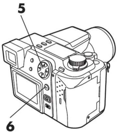 OLYMPUS Camedia C-2100 Ultra Zoom - Press △▽ to select ☐×, then press ◀▷ to enter the number. - 3