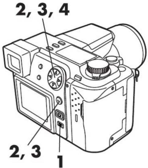 OLYMPUS Camedia C-2100 Ultra Zoom - Press △ ▽ to set the date format when ☑ is selected. - 1