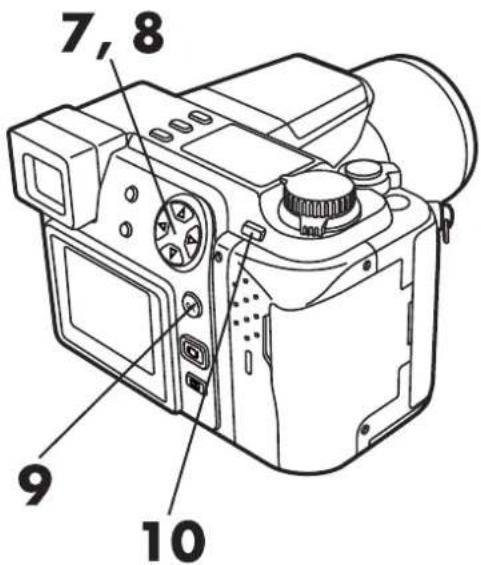 OLYMPUS Camedia C-2100 Ultra Zoom - Press △▽ to select □x, then press ◀▷ to enter the number. - 5