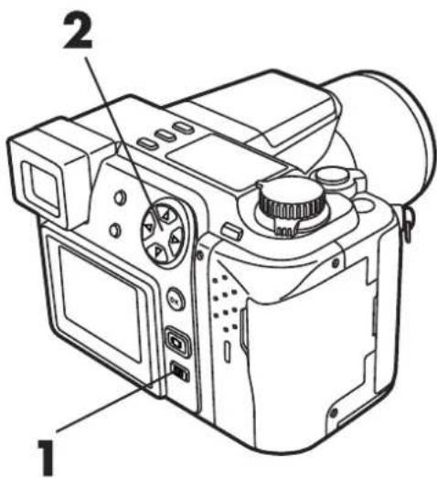 OLYMPUS Camedia C-2100 Ultra Zoom - Press △▽ on the Arrow pad to select ↘SLOW, then press ▷. - 1