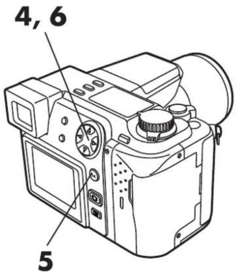 OLYMPUS Camedia C-2100 Ultra Zoom - Press △▽ to select □x, then press ◀▷ to enter the number. - 1