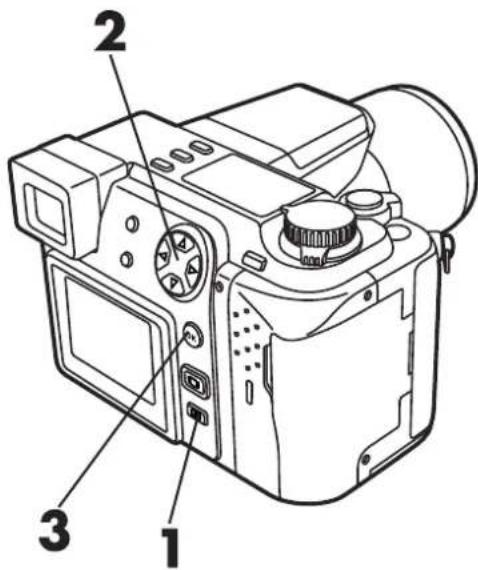 OLYMPUS Camedia C-2100 Ultra Zoom - Press the OK button. - 1