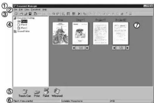 Document Manager File Edit View Document Help Document Dialog SharePage Document1 Project1 Project2 Trash Can Paint Paint Witnessed Flash Documents Schedule Manuscripts 2018