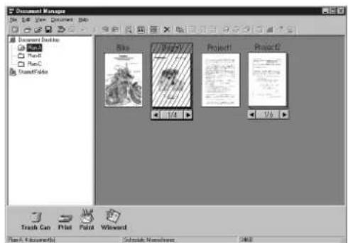 Document Manager File Edit Document Sub Document Desktop New Open Print Paste Spread+Sides Site Project Project 1/4 1/6 Trash Can Print Paint Wizard New: A Document(s) Subscribe Newhouse