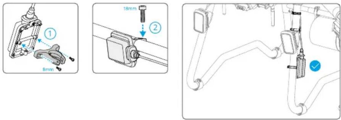 DJI Agras T25P - A DJI mobilhálózati adapter beszerelése - 1