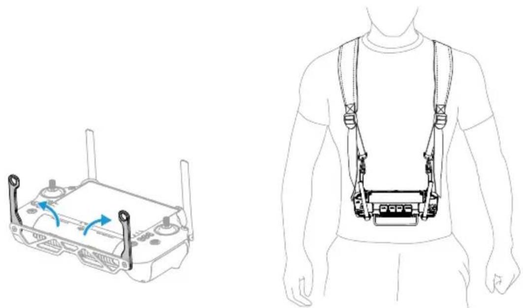 DJI Agras T25P - A tartószíj felszerelése - 1