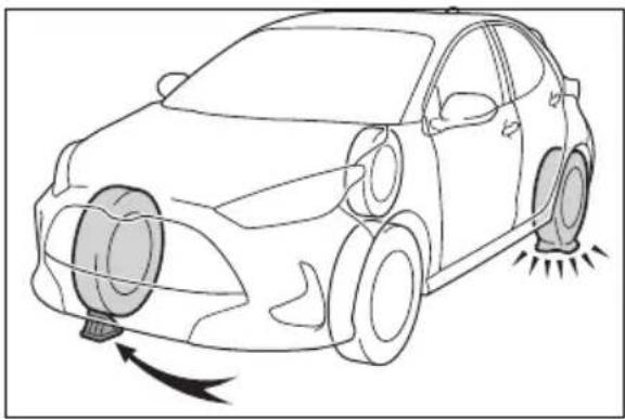 TOYOTA Yaris Hybrid (2024) - Defektes kerék cseréje - 1