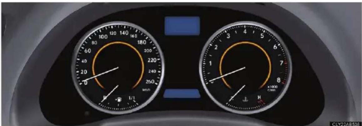100 120 140 160 80 60 40 20 0 km/h 1/1 180 200 220 240 260 x1000 r/min 1 2 3 4 5 6 7 8 L H CLY22AB536