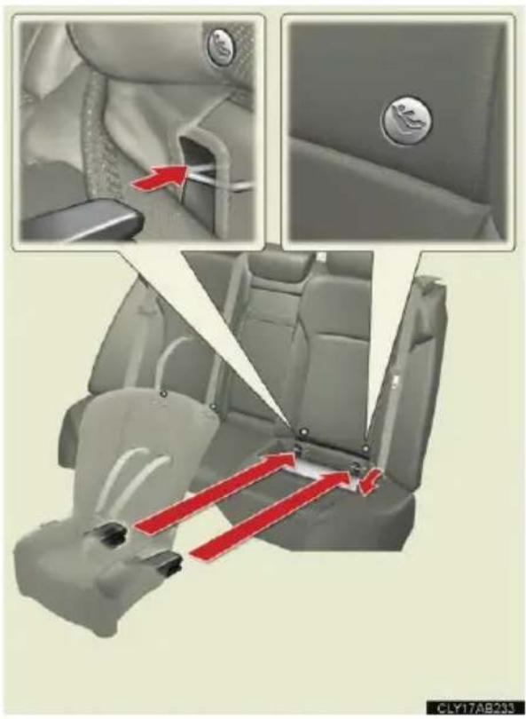 LEXUS IS 220d (2011) - Rögzítés beépített ISOFIX-rögzítókkel (ISOFIX gyermekbiztonsági rendszer) - 1
