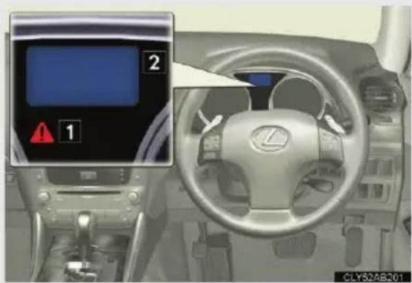 LEXUS IS 220d (2011) - Ha a kijelzőn figyelmeztető üzenet jelenik meg - 2