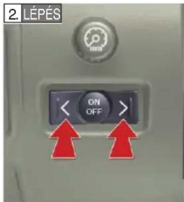 2. LÉPÉS ON OFF