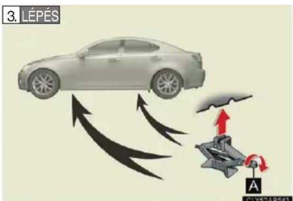 LEXUS IS 220d (2011) - Defektes kerék cseréje - 3