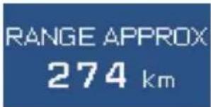 RANGE APPROX 274 km