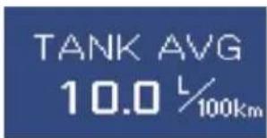 TANK AVG 10.0 L/100km