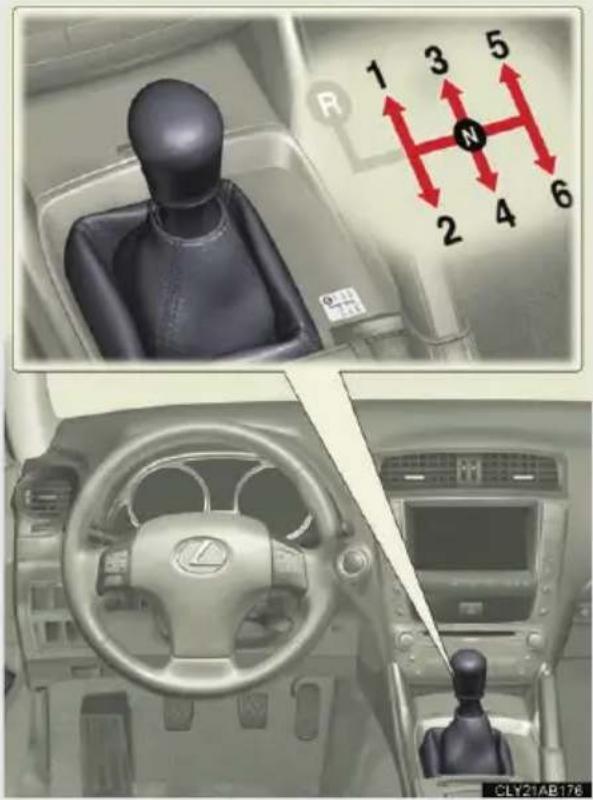 LEXUS IS 220d (2011) - Kapcsolás a sebességváltó karral - 1