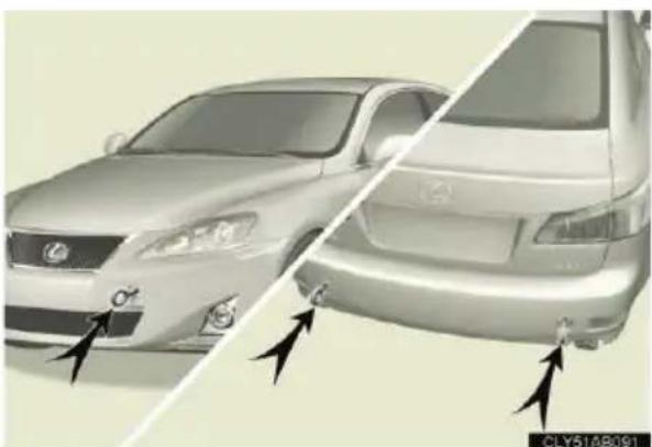 LEXUS IS 220d (2011) - Szükséghelyzeti vontatás - 1