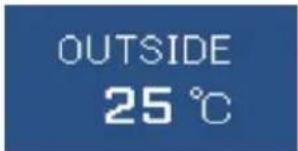 OUTSIDE 25 ℃