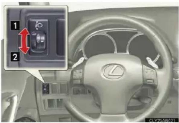 LEXUS IS 220d (2011) - Fényszóró vetítési távolság beállítókapcsoló (gázkisüléses fényszórók nélküli gépjárművek) - 1