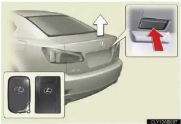 LEXUS IS 220d (2011) - A csomagtértetőzár nyitása - 1