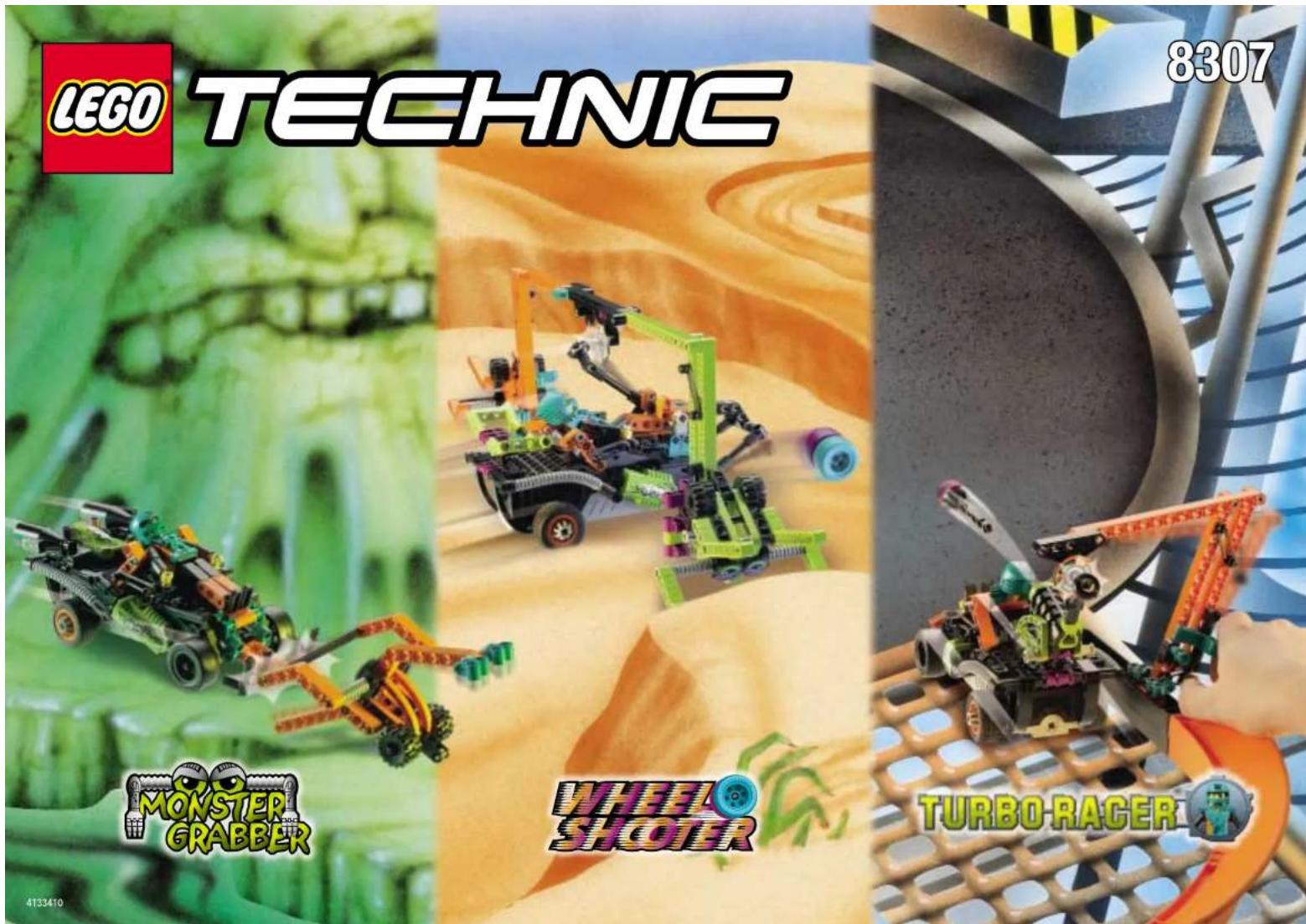 LEGO TECHNIC 8307 MONSTER GRABBER WHEEL SHOOTER TURBO RAGER