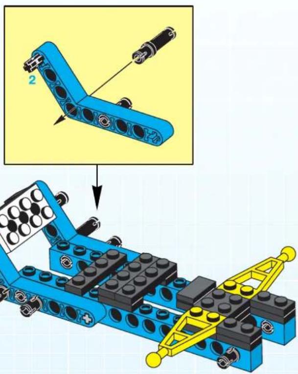 Diagram illustrating a robotic assembly with labeled parts and a magnified detail showing the structure being processed.
