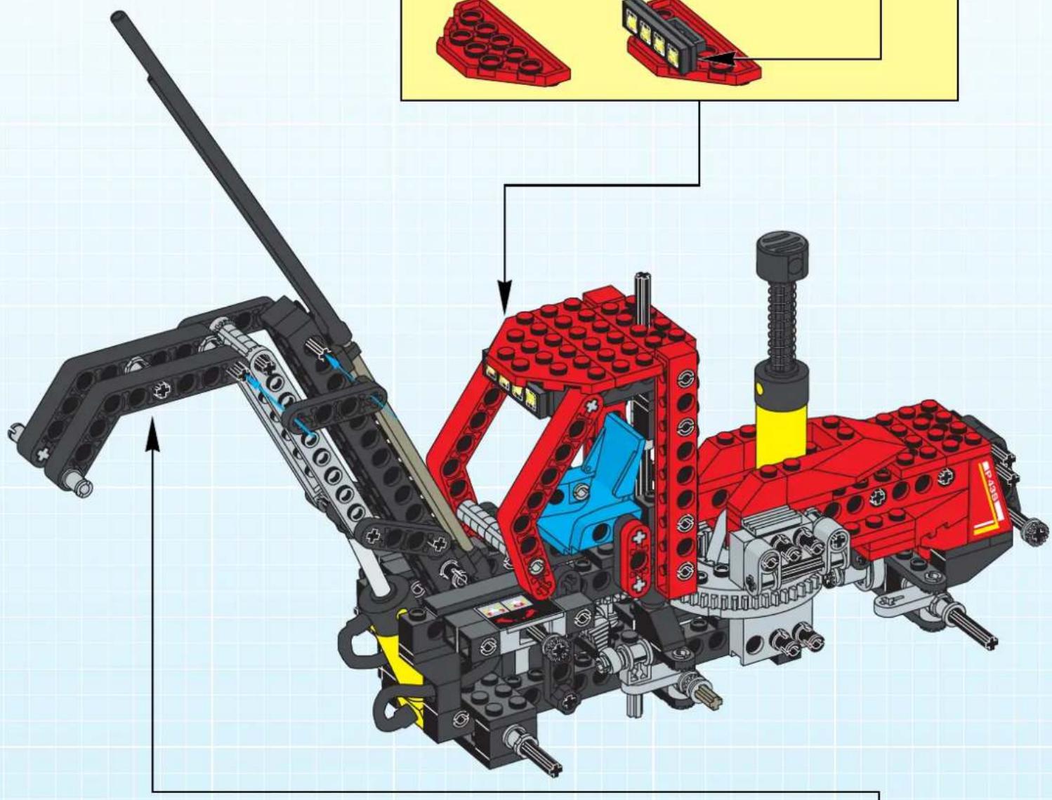 LEGO PNEUMATIC FOREST TRACTOR - Technic - 96