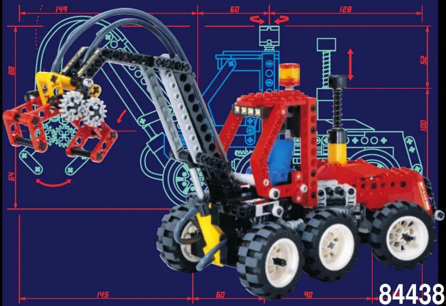 LEGO PNEUMATIC FOREST TRACTOR - Technic - 3