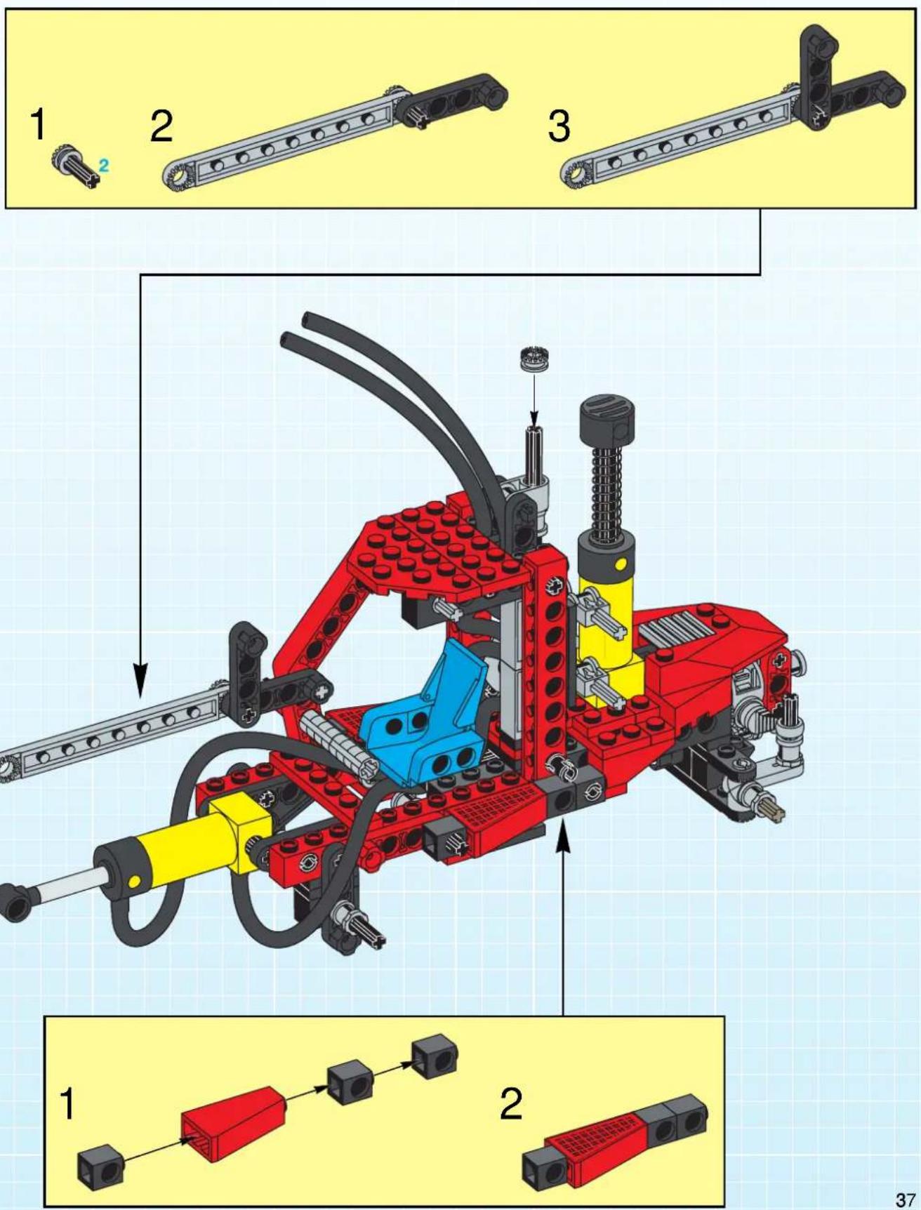 LEGO PNEUMATIC FOREST TRACTOR - Technic - 164