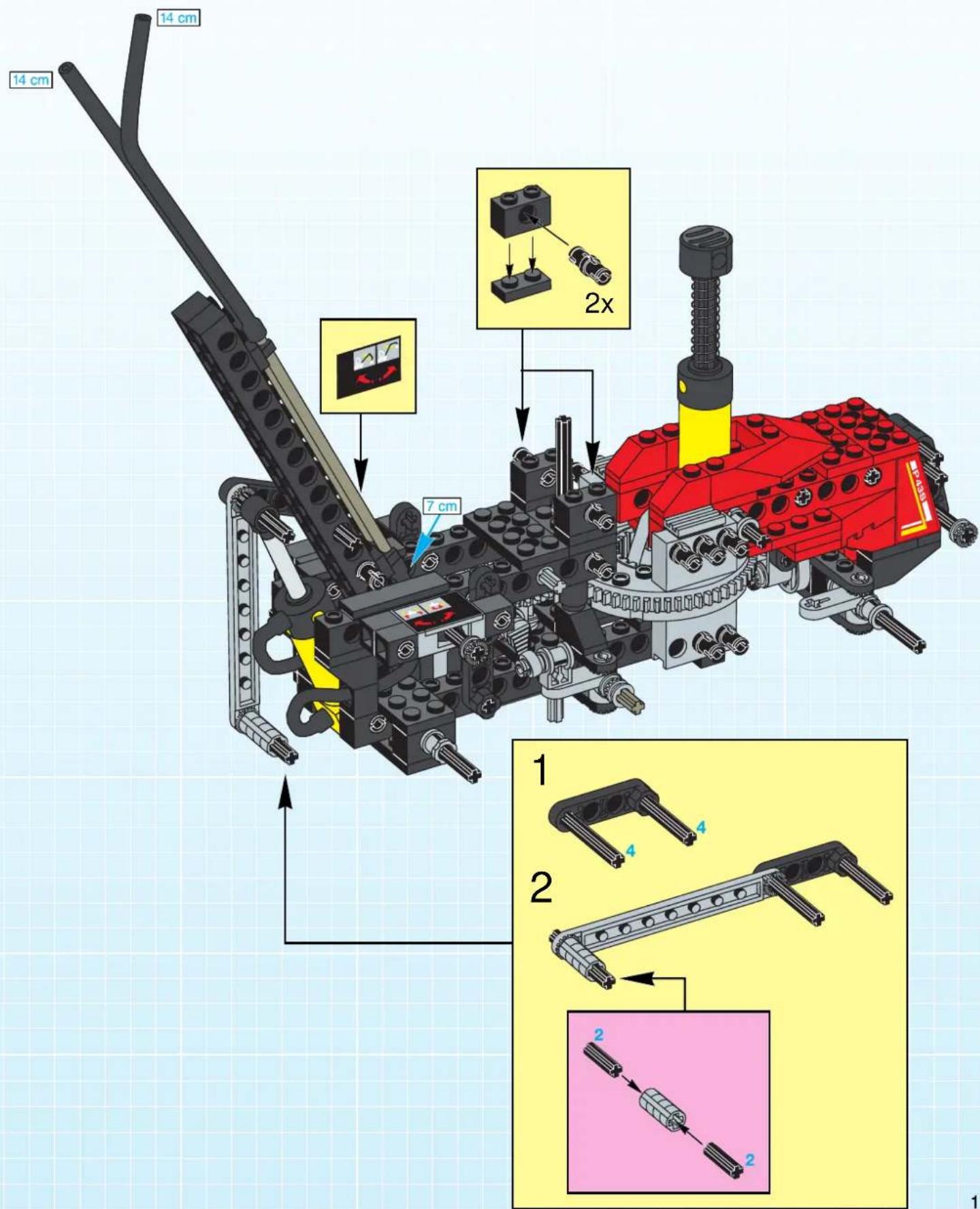 LEGO PNEUMATIC FOREST TRACTOR - Technic - 85