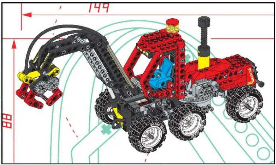 LEGO PNEUMATIC FOREST TRACTOR - Technic - 9