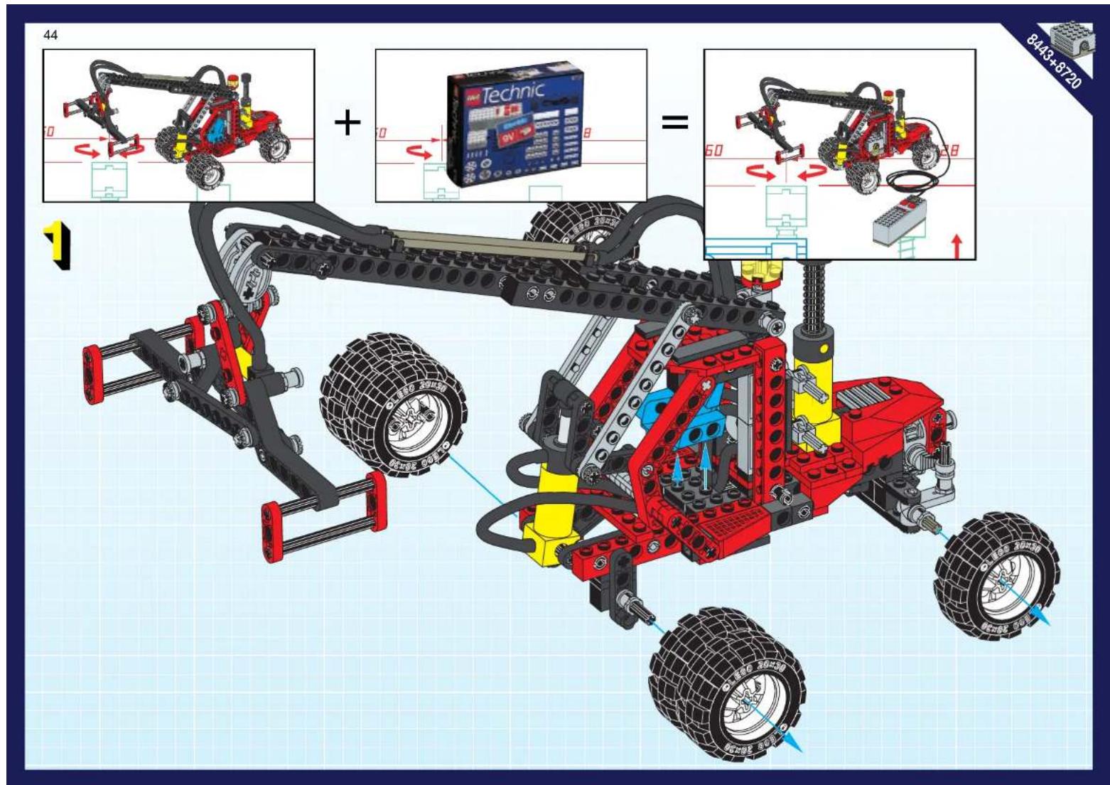 LEGO PNEUMATIC FOREST TRACTOR - Technic - 179