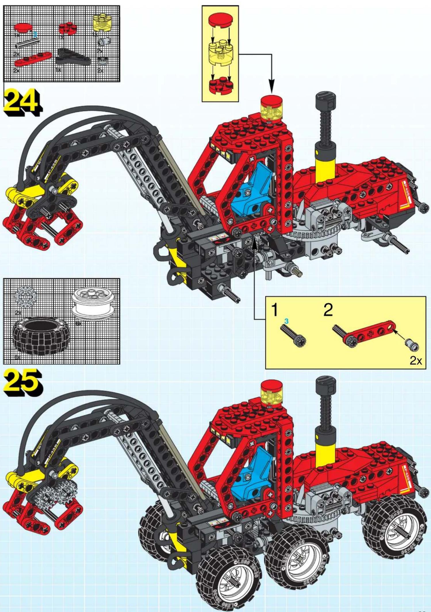 LEGO PNEUMATIC FOREST TRACTOR - Technic - 104