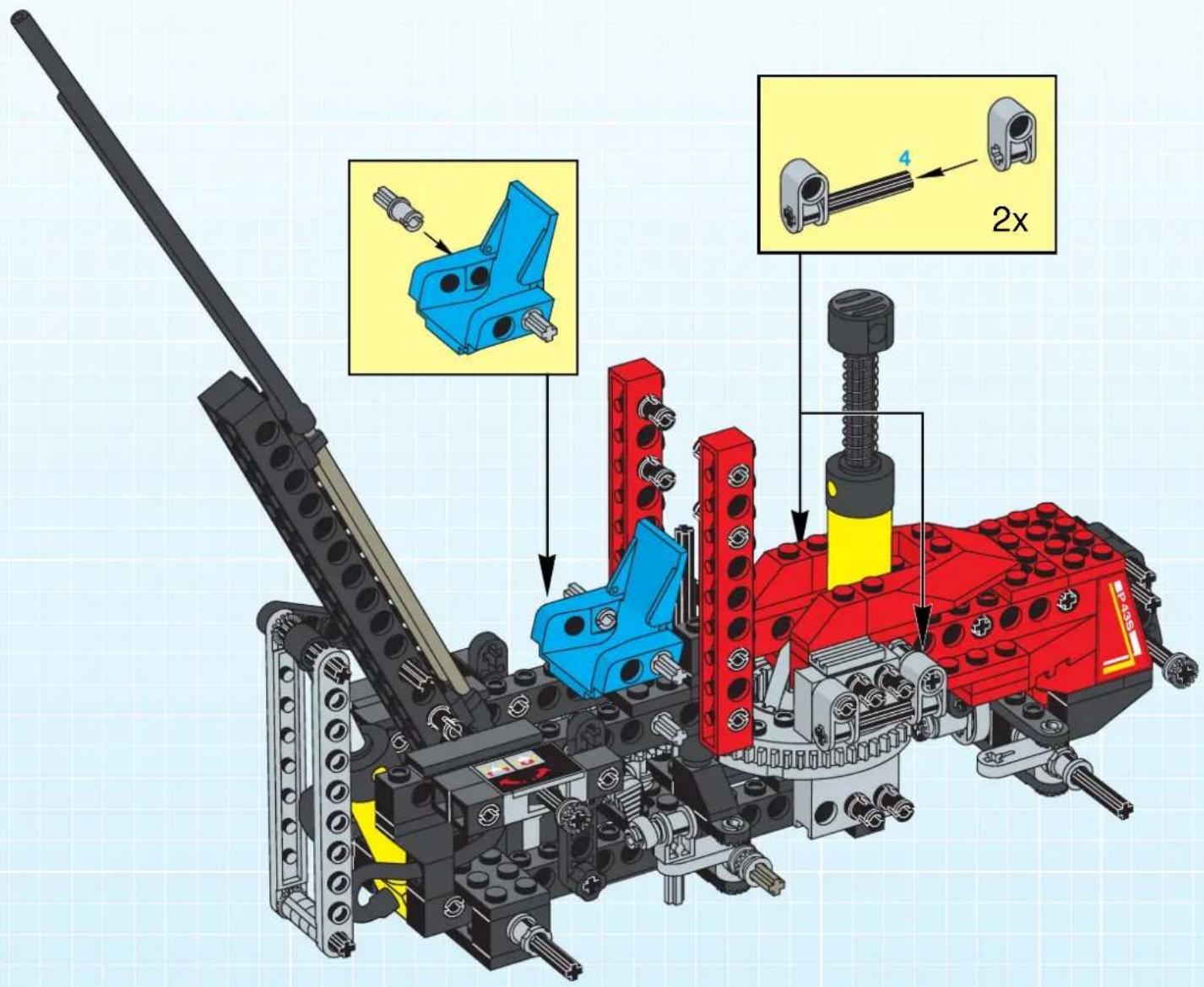 LEGO PNEUMATIC FOREST TRACTOR - Technic - 87