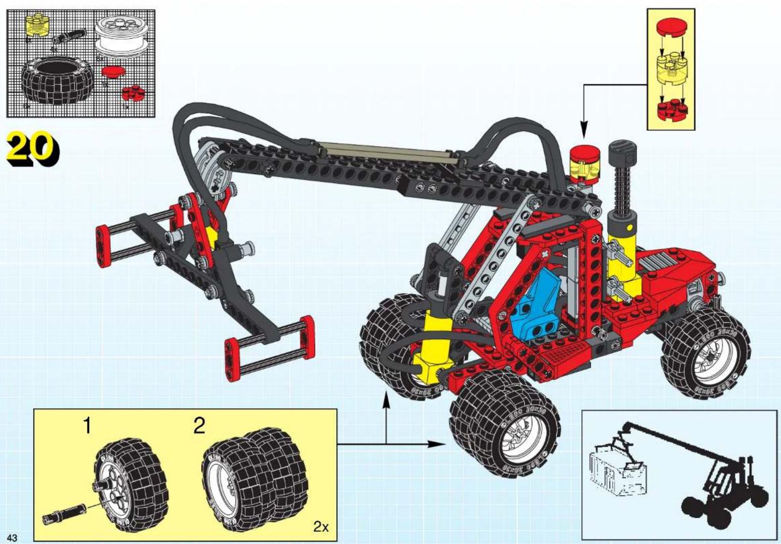 LEGO PNEUMATIC FOREST TRACTOR - Technic - 178