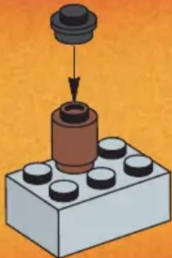 LEGO ROCK HIDE WITH SNAKES - SYSTEM - 6