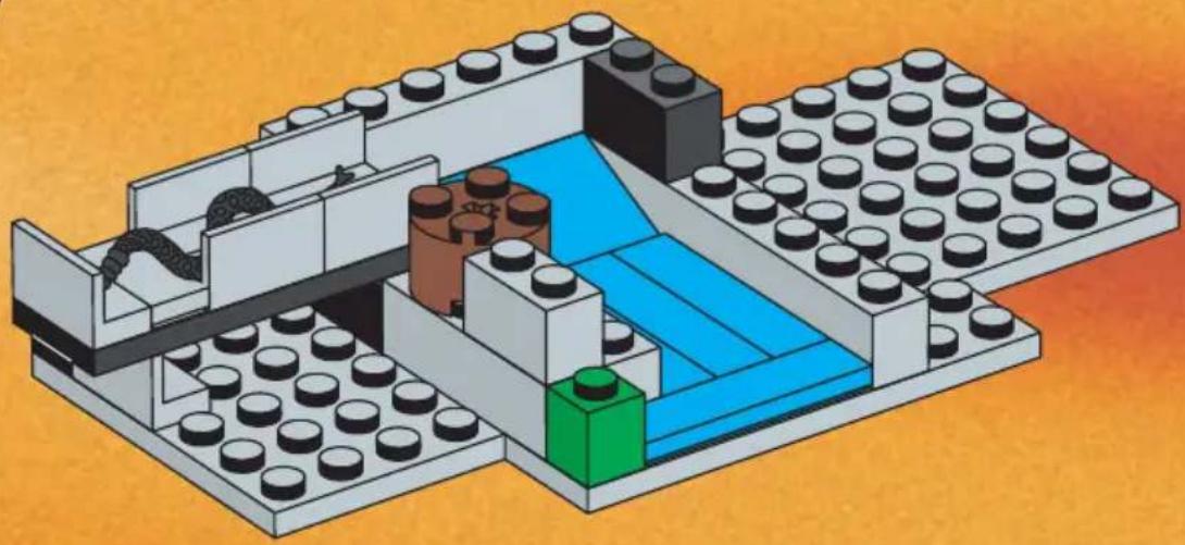 LEGO ROCK HIDE WITH SNAKES - SYSTEM - 21