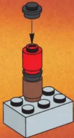 LEGO ROCK HIDE WITH SNAKES - SYSTEM - 7