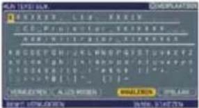 HITACHI CP-A200GF - OPTIE menu (vervolg) - 2