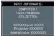 HITACHI CP-A200GF - OPTIE menu (vervolg) - 7