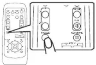 HITACHI CP-RS55 - Het beeld stil zetten - 1