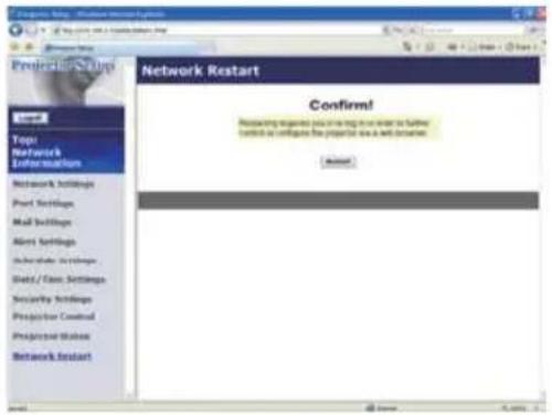 HITACHI ED-D10NEF - Network Restart (Netwerk reset) - 1