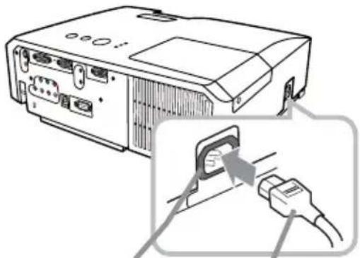 HITACHI ED-X40ZEP - De voeding aansluiten - 1