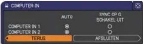 HITACHI ED-X40EF - INPUT menu - 2