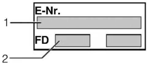 E-Nr. 1 FD 2