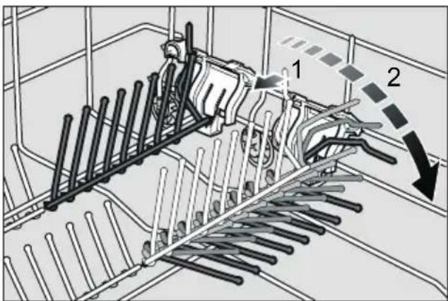 Technical diagram showing mechanical assembly with labeled components and directional arrows